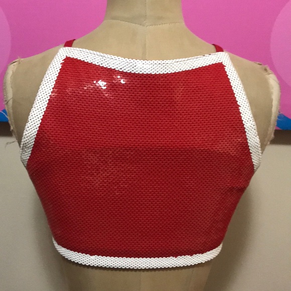 Moschino Couture Red Shop Stop Sign Top - Picture 5 of 8